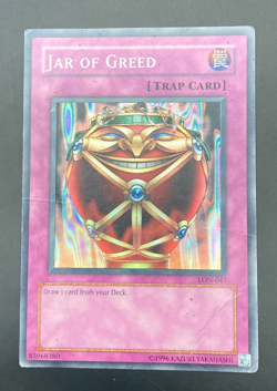 Yu-Gi-Oh! Jar of Greed Labyrinth of Nightmare Super Rare • LON-047 Unlimited HP - Image 1