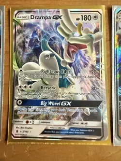 Nintendo Pokemon TCG Sun & Moon GX Holo 7-Card Lot Vikavolt/Drampa & More - Image 2