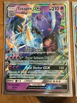 Nintendo Pokemon TCG Sun & Moon GX Holo 7-Card Lot Vikavolt/Drampa & More - Image 4