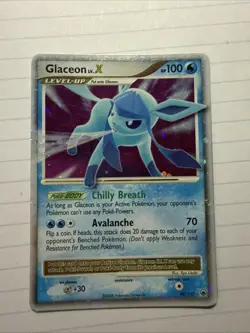 Pokemon TCG Glaceon LV.X Holo Card Majestic Dawn 98/100 LP - Image 1