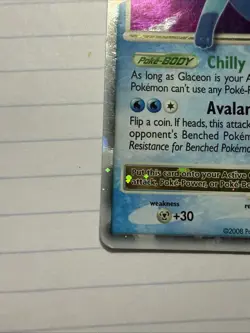 Pokemon TCG Glaceon LV.X Holo Card Majestic Dawn 98/100 LP - Image 5