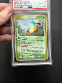 Snorlax Reverse Holo - 10/101 - EX Dragon Frontiers Pokemon Card - PSA 10 POP 22 - Image 2