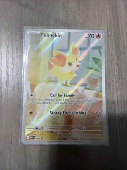Pokemon TCG Fennekin 080 Promo Card Near Mint Condition - Image 1