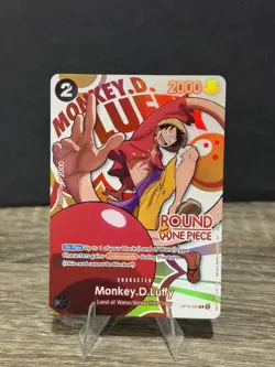 Round1 USA Monkey.D.Luffy OP16-095 Promo | One Piece Trading Card Game - Image 1