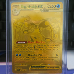 Mega Greninja EX 122/086 Secret Rare Holo Full Art Water Pokemon Card - Image 1
