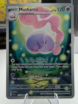 Musharna 117/086 SV: Black Bolt Illustration Rare Pokemon Card - Image 1