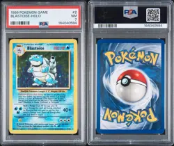 Pokemon TCG Blastoise Holo Unlimited Rare Card Base Set 2/102 PSA 7 Near Mint NM - Image 5