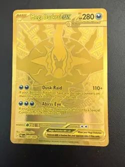 2026 Pokemon Mega Darkrai ex NM Gold Hyper Rare 120/084 Pitch Black Eng - Image 1
