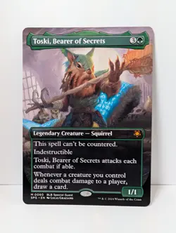 Toski, Bearer of Secrets - Borderless - Special Guest SPG - NM - MTG Squirrel - Image 1