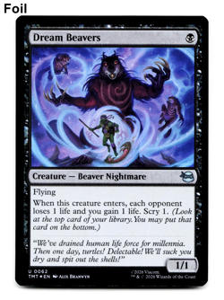 Dream Beavers (FOIL) - [Teenage Mutant Ninja Turtles] MTG | TMT 0062 NM 💀 - Image 3