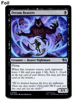 Dream Beavers (FOIL) - [Teenage Mutant Ninja Turtles] MTG | TMT 0062 NM 💀 - Image 5