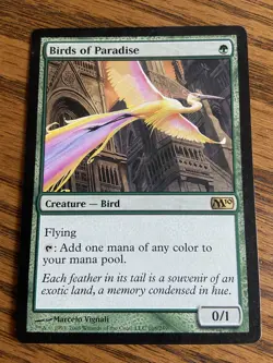 MTG Birds Of Paradise - Magic 2010 #168 - Image 1