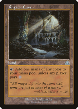 Rhystic Cave #142 (MP) Prophecy PCY Magic MTG - Image 1