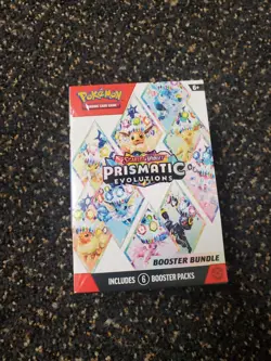 Pokemon TCG Scarlet & Violet Prismatic Evolutions Booster Bundle 6 Packs - Image 1