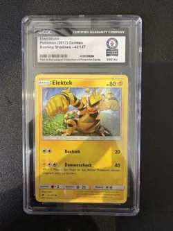 Electabuzz Pokemon 2017 German Burning Shadows 42/147 World Record - Image 1