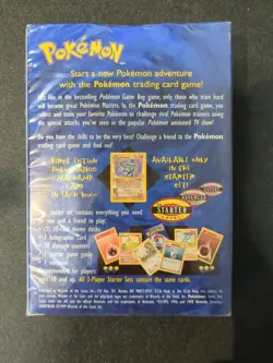 1999 Pokemon Base Set 2-Player Starter Set Theme Deck Factory Sealed WOTC Rare - Image 2