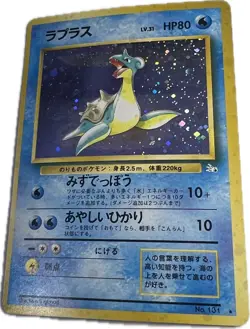 Pokemon TCG Lapras Fossil 10 Holo Unlimited Holo Rare - Image 1