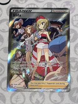 Irida Full Art Trainer Holo Pokemon Crown Zenith GG63/GG70 Near Mint - Image 1