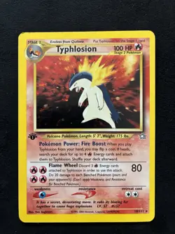 Pokemon: 1st Edition Typhlosion 18/111 Neo Genesis (Vintage - Holo) - Image 1