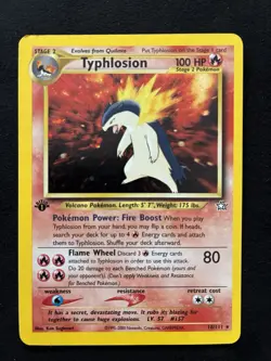 Pokemon: 1st Edition Typhlosion 18/111 Neo Genesis (Vintage - Holo) - Image 2