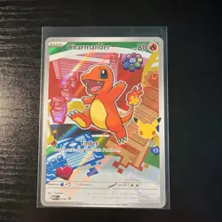 First Partner Illustration Charmander Promo Full Art Holo 038 Pokemon TCG - Image 1