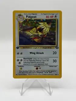 Pokemon TCG Jungle Pidgeot Holo 1st Edition Rare 8/64 WOTC Vintage 1999 - NM - Image 1