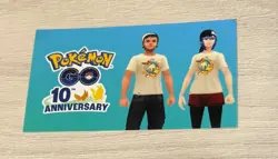 Pokemon Go Fest Chicago 10 Year Anniversary Shirt Unused Avatar Code Redemption - Image 1