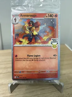 Armarouge 30th Anniversary Stamp Pokemon Promo Pitch Black Holo Best Buy 012/084 - Image 1