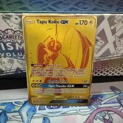 Tapu Koko GX SV93/SV94 Hidden Fates Shiny Vault Holo Ultra Rare 170 HP - Image 1