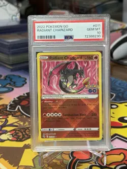 PSA 10 RADIANT CHARIZARD 011/078 SHINY POKEMON GO ✨ - Image 1