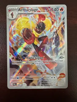 POKEMON Armarouge 086/084 Illustration Rare Holo ME05 Pitch Black NM - Image 1