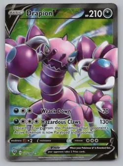 Drapion V 175/185 Ultra Rare Vivid Voltage Pokemon Holo Near Mint - Image 1