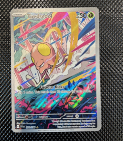 Pokemon TCG Toedscool Illustration Rare Full Art Holo 201/198 SV01 NM - Image 1