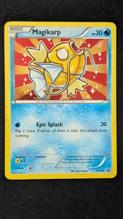 Pokemon Magikarp XY143 Black Star Promo Holo – Shiny Magikarp Rare TCG - Image 1
