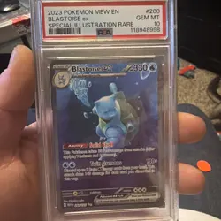 2023 Pokemon 151 Blastoise ex #200 Special Illustration Rare – PSA 10 Gem Mint - Image 1