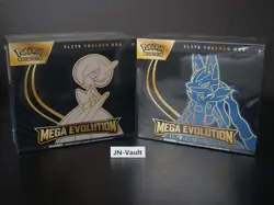 Pokemon TCG Mega Evolution Elite Trainer Box ETB Lucario and Gardevoir Set of 2 - Image 1