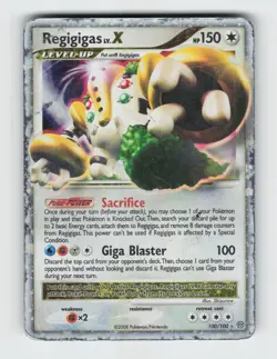 Regigigas LV.X 100/100 Holo LV.X Rare Stormfront Pokemon 2008 Heavily Played - Image 1