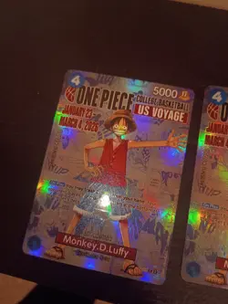 Lot of 2 Proxy Onepiece Monkey D Luffy College Basketball Cards One Piece TCG - Image 2