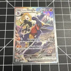 Pokemon TCG Cynthia's Garchomp ex 232/182 Destined Rivals SIR Holo 330HP - Image 1