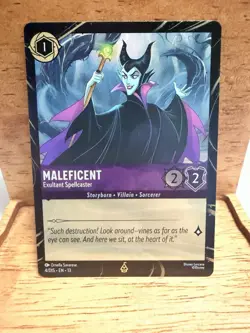 Disney Lorcana Maleficent Exklusiv Promo Karte Foil 4/Dis 2026 - Image 1