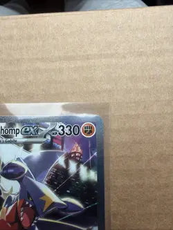 Pokemon TCG Destined Rivals Cynthia's Garchomp EX Card 232/182 Mint Pack Fresh - Image 3