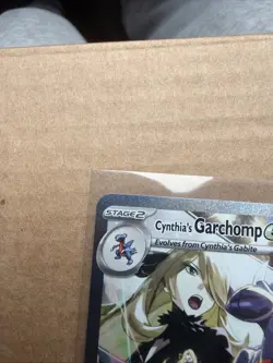 Pokemon TCG Destined Rivals Cynthia's Garchomp EX Card 232/182 Mint Pack Fresh - Image 4