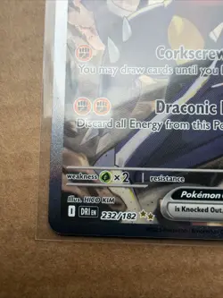 Pokemon TCG Destined Rivals Cynthia's Garchomp EX Card 232/182 Mint Pack Fresh - Image 5