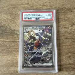 Pokemon TCG Cynthia's Garchomp EX Card 232/182 Destined Rivals PSA 10 GEM MINT - Image 1