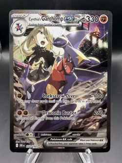 Pokemon TCG Cynthia's Garchomp EX Destined Rivals 232/182 - Image 1