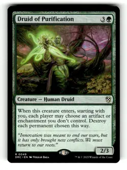 Druid of Purification Commander: Aetherdrift 49 Near Mint - Image 1