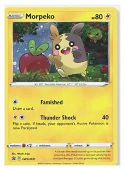 MORPEKO (BLISTER EXCLUSIVE) SWSH031 HOLO PROMO SWORD & SHIELD PROMO POKEMON NM - Image 1