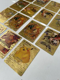 15x Custom Made Gold Foil Pokemon Cards Bundle - Image 2