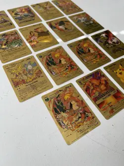 15x Custom Made Gold Foil Pokemon Cards Bundle - Image 3