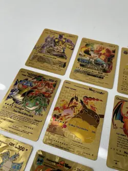 15x Custom Made Gold Foil Pokemon Cards Bundle - Image 4